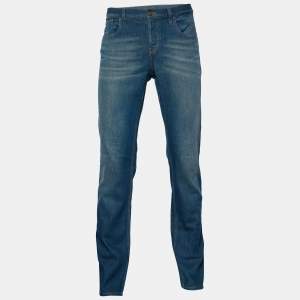 Gucci Blue Denim Straight Leg Jeans XL