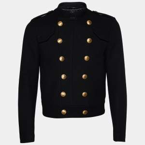 Gucci Black Wool Double Breasted Jacket S