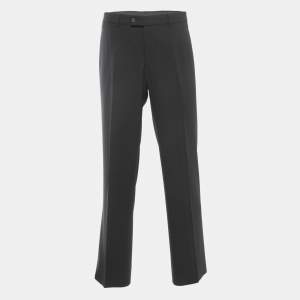 Gucci Black Wool Buttoned Trousers XL