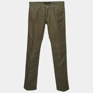 Gucci Olive Green Cotton Pants S