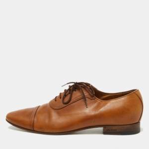 Gucci Brown Leather Oxfords Size 43 