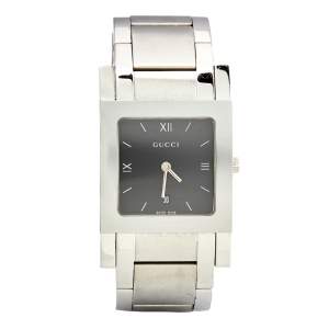 Gucci Black Stainless Steel 7900 Series 7900M.1 Men's Wristwatch 29 mm