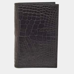 Hermès Noir Alligator Mississippiensis MC² Euclide Card Holder