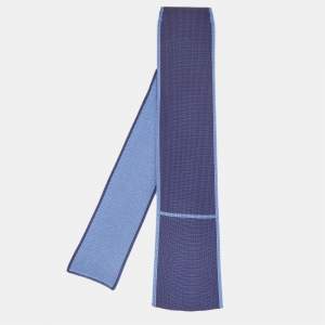 Hermès Blue Silk Knit 4 Temps Tie