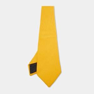 Hermes Yellow Saint-Honore Silk Tie