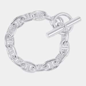 Pre Owned Hermes Chaine D'Ancre Bracelet 14 Frames MM Silver 925