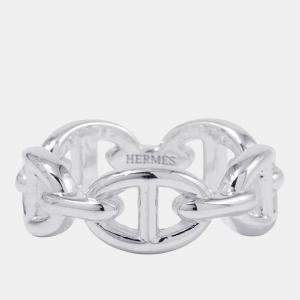 Pre Owned Hermes Chaine D'Ancre Anchene Ring Size PM/54/#14 Sv925