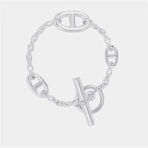 Pre Owned Hermes Chaine D'Ancre Farandole Bracelet Size St Sv925