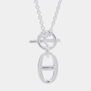 مملوكة مسبقًا قلادة هيرمس شين دانكر أموليت فضية 925