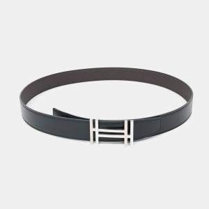مملوكة مسبقًا Hermès H Reversible Dark Chocolate Belt (U) 
