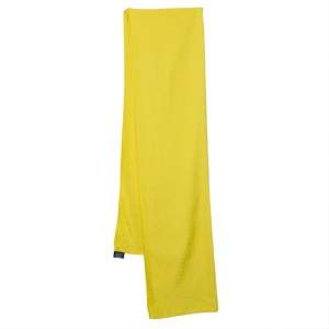 Hermes Yellow Equip'H Jacquard Wool & Silk Scarf