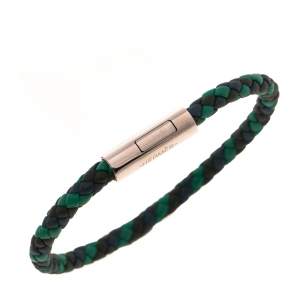 Pre Owned Hermès Multicolor Braided Leather Goliath Bracelet