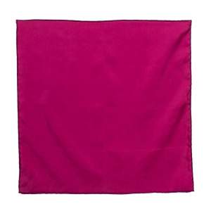 Pre Owned Hermes Magenta Silk Pocket Square