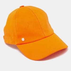 Hermès Orange Viscose Tess Milano Baseball Cap (58)