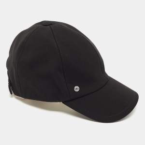 Hermès  Black Viscose Tess Milano Baseball Cap (58)