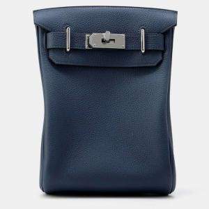 Hermes Akkad Blue de Prusse Togo Leather Size PM