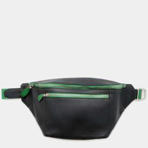 Hermes Black/Vert Vertigo Taurillon Cristobal CitySlide Cloth Bag Size GM