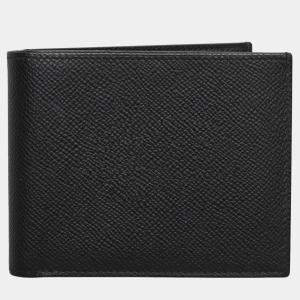 Hermes Black Citizen Twill Compact Wallet