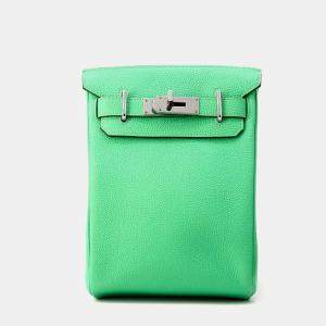 Hermes Vert Comic Togo Leather PM Kelly Akkad Bag