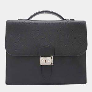 Hermes Black Epsom Leather Sac a Depeches 27 Briefcase Bag