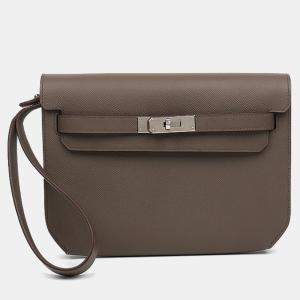 Hermes Brown Leather Kelly Depeche 25 bag