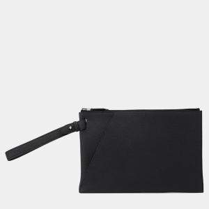 Hermes Cabas Caba 30 Cityslide Clutchertige Black Togo Leather  