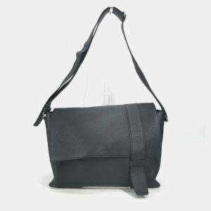 Hermes Crossbody Bag Sac Alfred 35 Messenger Shoulder Taurillon Clemence Black