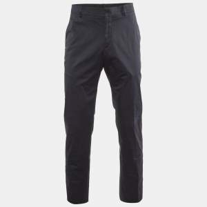 Hermès Midnight Blue Cotton Regular Fit Pants M