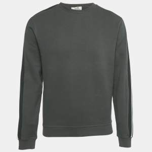 Hermes Green Cotton Run H Crewneck Sweatshirt  S