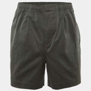 Pre Owned Hermès Grey Cotton Gabardine Shorts XS
