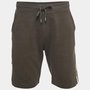 Hermes Olive Green Cotton Shorts M