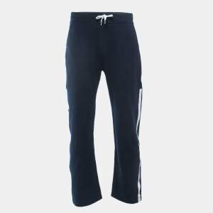 Hermes Navy Blue Cotton Side Panel Detailed Track Pants M