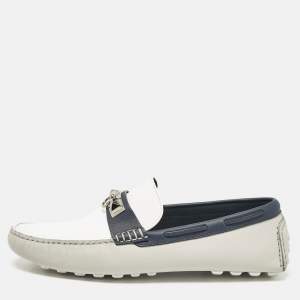 Hermes Multicolor Leather Irving Loafers Size 44