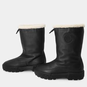 Pre Owned Hermes Journey Boots Black242070Z Calf Leather Size 41