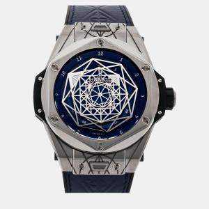 Hublot Blue Titanium Big Bang 415.NX.7179.VR.MXM18 Automatic Men's Wristwatch 45 mm