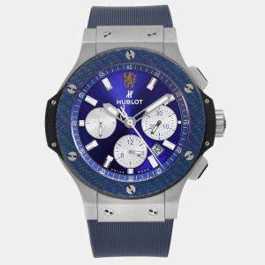 Hublot Blue Stainless Steel Big Bang Chelsea Football Club 301.SY.7129.LR.CFC17 Automatic Men's Wristwatch 44 mm