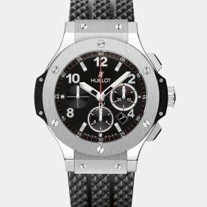 Hublot Customised Black Diamond Big Bang 301.sx.130.rx Automatic Men's Wristwatch 44 mm