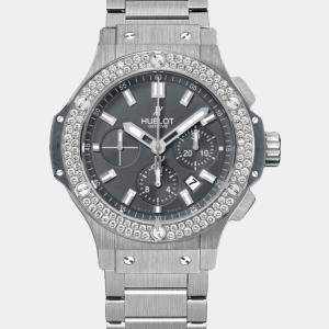 Hublot Customised Grey Diamond Big Bang Earl 301.ST.5020.ST Automatic Men's Wristwatch 44 mm