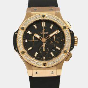Hublot Black 18k Rose Gold Big Bang 301.PX.1180.RX.1104 Automatic Men's Wristwatch 44 mm