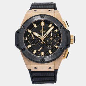 Hublot King Power 709.OM.1780.RX Automatic Black 18k Rose Gold Men's Wristwatch 48mm