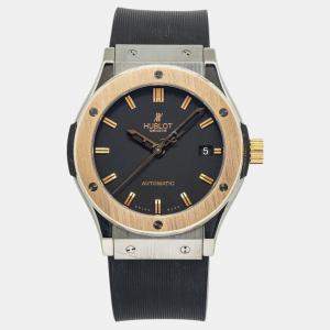 Hublot Classic Fusion 511.NO.1181.LR Automatic Black Titanium Rose Gold Men's Wristwatch 45 mm