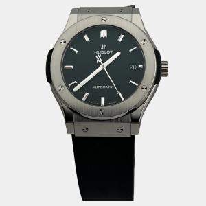 Pre Owned Hublot Classic Fusion 511.NX.1171.RX Automatic Black Titanium Men's Wristwatch 45 mm