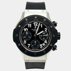 Pre Owned Hublot Super B Black Magic 1926.10 Automatic Black Dial Stainless Steel Men's Wristwatch 42 mm