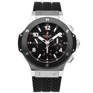 Hublot Black Stainless Steel Big Bang Chronograph 301.SB.131.RX Men's Wristwatch 44 MM