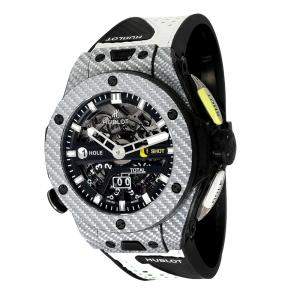 Hublot Black Big Bang Carbon Fiber/Texalium Unico Golf 416.YS.1120.VR Men's Wristwatch 45MM