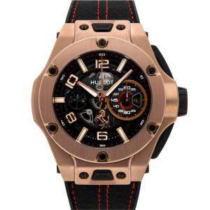Hublot Black 18K Rose Gold Big Bang Unico Ferrari Limited Edition 402.OX.0138.WR Men's Wristwatch 45 MM