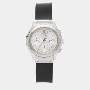 Hublot Silver Stainless Steel Rubber MDM 1810.1 Men's Wristwatch 40 mm