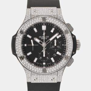 Hublot Black Diamonds Stainless Steel Big Bang Evolution 301.SX.1170.RX.1704 Men's Wristwatch 44 mm