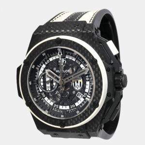 Hublot Black Carbon Fiber King Power 716.QX.1121.VR.JUV13 Automatic Men's Wristwatch 48 mm