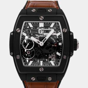 Hublot Skeleton Ceramic Big Bang 614.CI.1170.RX Manual Winding Men's Wristwatch 45 mm